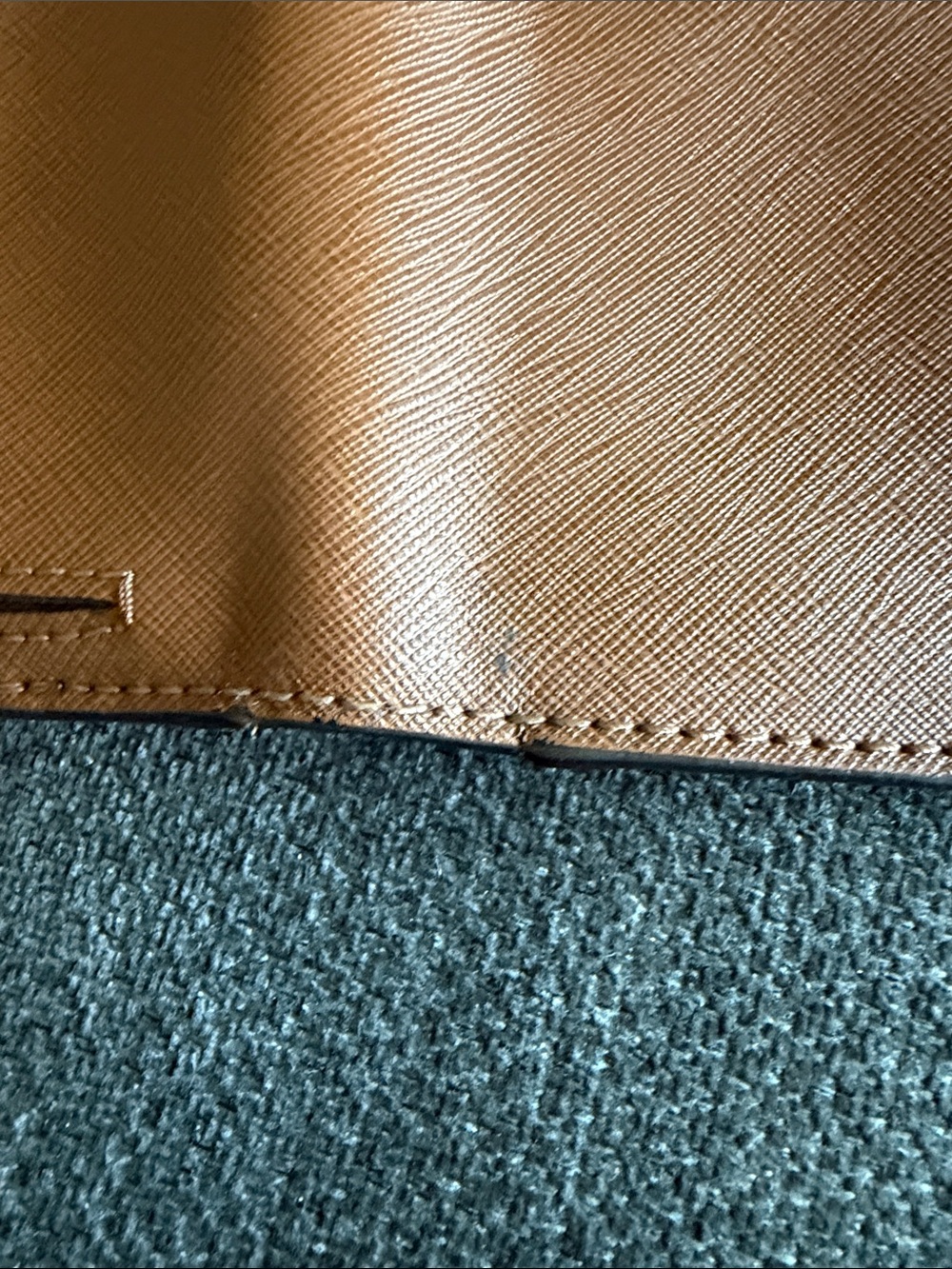 Michael Kors Cognac Saffiano Zip Wristlet Wallet - Picture 5 of 5